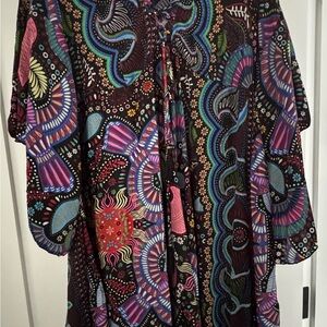 Colorful Patterned Short Dress